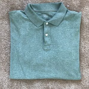 Green polo shirt size large